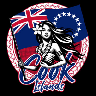 Cook Island girl - AS Colour Womens Box Hood Design