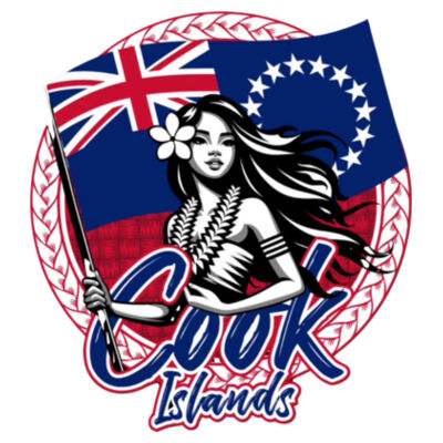 Cook Island girl - AS Colour Womens Ringer Tee Design