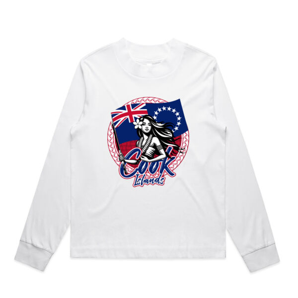Cook Island girl - AS Colour Womens Mock Longsleeve Tee Thumbnail